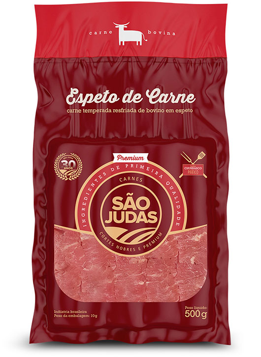 Espeto de Carne Bovina Temperada Carrefour 350g 5 Unidades